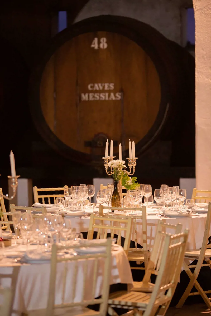 Menu Bairrada nas Caves Messias